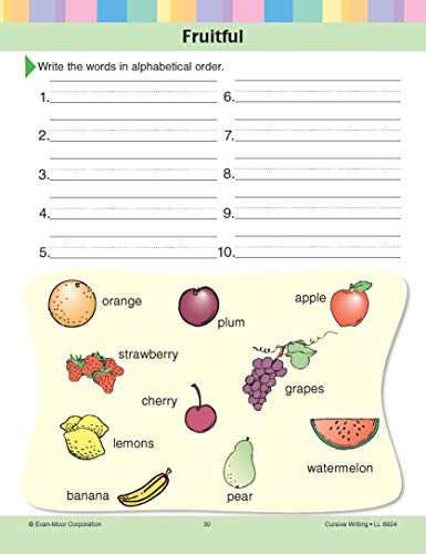 Learning Line: Cursive Writing, Grade 2 - 3 Workbook #TOP4