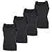 Produktbild Götzburg Herren Unterhemden ohne Arm, 4 Stück, Achselhemd, Feinripp, Geringelt, anthrazit (4, XXXL / (9))