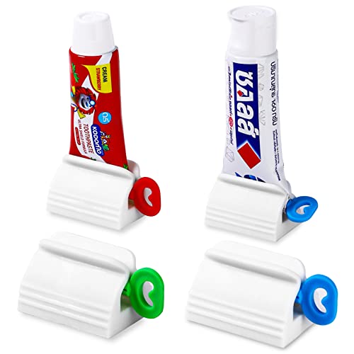 Toothpaste Squeezer, Set Of 4 Rolling Toothpaste Squeezer, Simple And Practical, Kid Friendly #TOP27