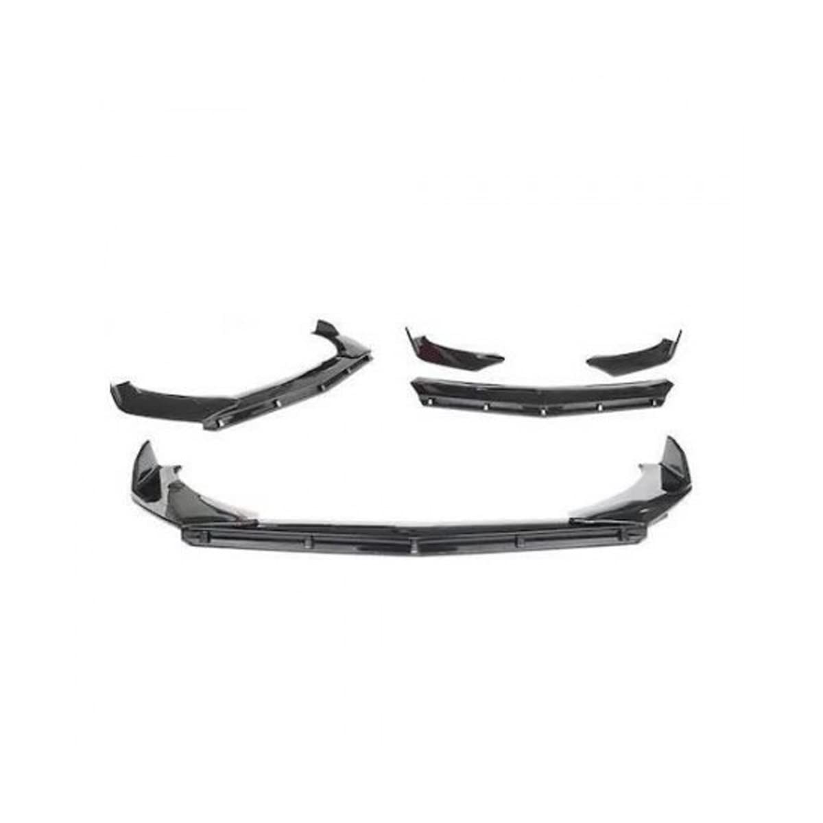 3 sztuki przedni zderzak samochodowy błyszczący Splitter dyfuzor Body Kit Spoiler jasny, dla, A3 2013-2017 czarny