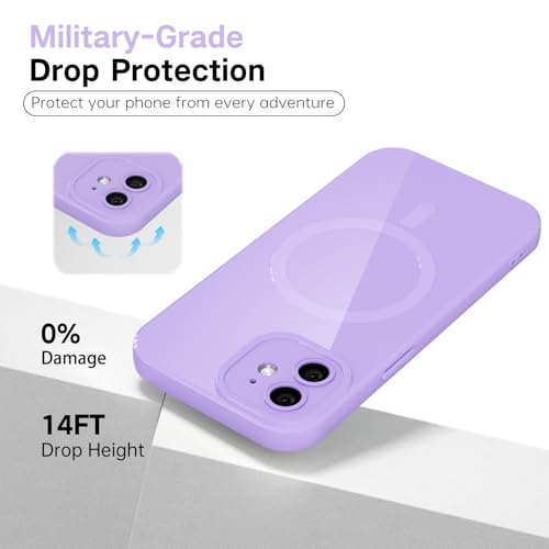 Coque rigide iPhone 12 Mini violette fine anti-choc Magsafe