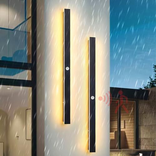 Lampe murale noir acrylique au design minimaliste pour façade contemporaine