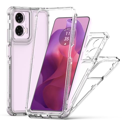 For Motorola Moto G24 Crystal Clear Case,Shockproof Protective Phone Case,Anti-Scratch Protective Transparent Slim Cover for Mot