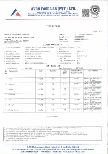 Image of HealthyHey Sports ISO Whey Protein - ISOReal (Sourced From Germany) - 90% Protein with Digestive Enzymes - (Chocolate Cookie Cream flavoured - 1 kg)