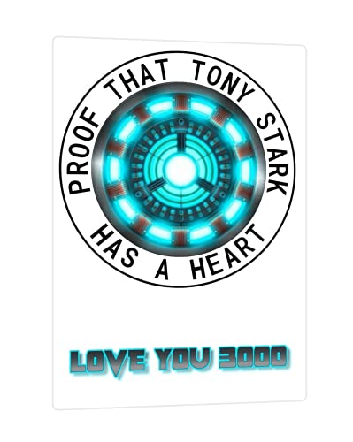 Image of LADY HAWK Iron Man Arc Reactor Poster Miniature Picture with magnetic backing. A Memorable Gift for all his fans. Directly sticks to any Metal Surface. Size 10x7cms Ironman Poster Mini Series (AV20)