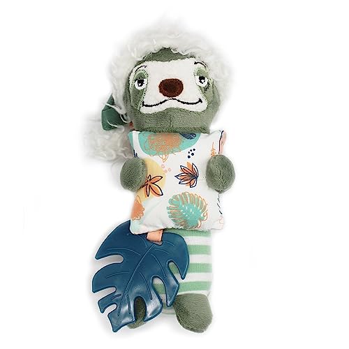LES DEGLINGOS - PELUCHE CARILLON CHILLOS LE PARESSEUX - VERT - Jouet d'éveil pour bébé - Idée cadeau - Dès la naissance - 19cm