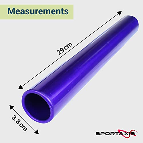 Sportaxis Aluminum Relay Batons For Relay Race, Set Of 8, Outdoor Sports, Corrosion Resistant, Smooth Edges, Multicolor #TOP6