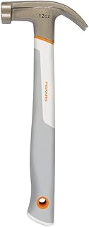 Fiskars Crafts DIY Precision Hammer, 12 oz, White/Gray