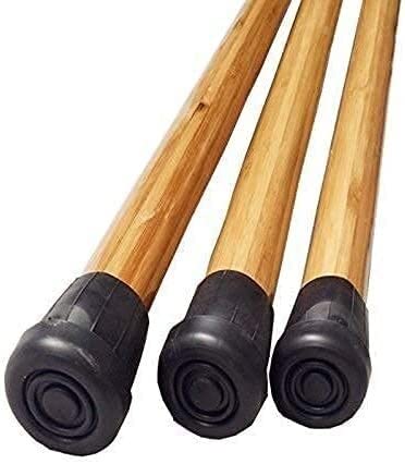 Naturalny Drewniany Personel Wędrówki Kij Trekking Pole Offsetowe Cane, Przenośne Naturalne Wood Walking Stick Bambusowa Kula Wspinaczka Seniorzy Cane Outdoor Walker Walking Kij z szpitalem dla senior