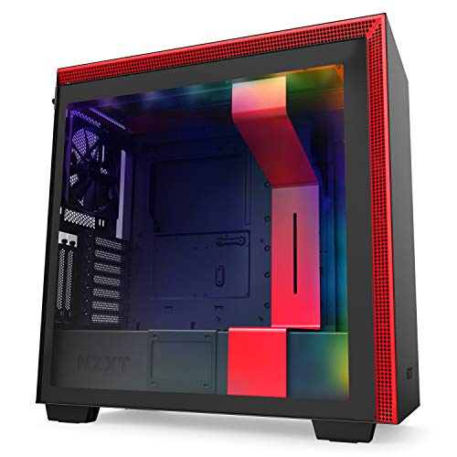 NZXT H710i Black & RED ミドルタワーPCケース E-ATX 対応 強