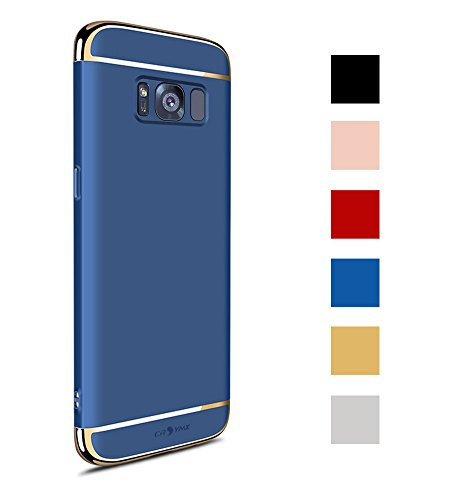 CROSYMX Galaxy S8 Case, 3 in 1 Hybrid Hard Plastic Case Ultra Thin