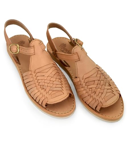 Image of Macarena Collection Womens Shoes Leather Sandals for Women | Huarache Handmade Mexican Sandals Women | Comfortable & Stylish Womens Sandals 3044