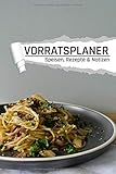  Vorratsplaner: Nudelteller Motiv I Lebensmittel lagern und Vorräte planen I Kontakte I Rezepte I Notizen I DIN A5