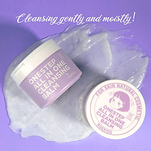 Rokkiss Onestep All In One Cleansing Balm 5.07 Oz - Makeup Remover Balm, Face Wash, Balm To Oil,Double Cleanse #TOP4