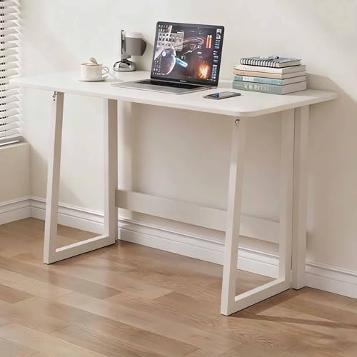 �܂肽���ݎ����C�e�B���O�f�X�N �܂肽���ݎ� �z�[���I�t�B�X �ȃX�y�[�X �R���s���[�^�[�w�K�e�[�u�� �� �A�p�[�g�p �g�ݗ��ĊȒP (�z���C�g�A120cm/47�C���`)