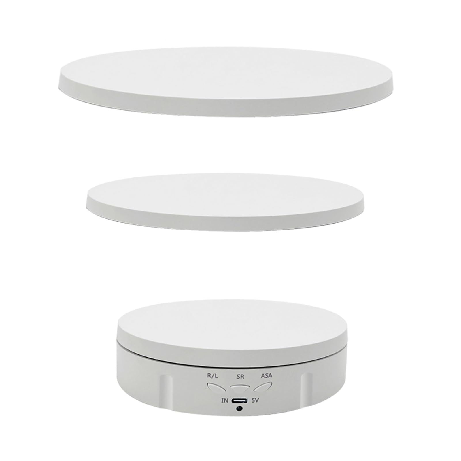 Plateau tournant électrique 360 pour exposition et support rotatif automatique USB pour vitrines