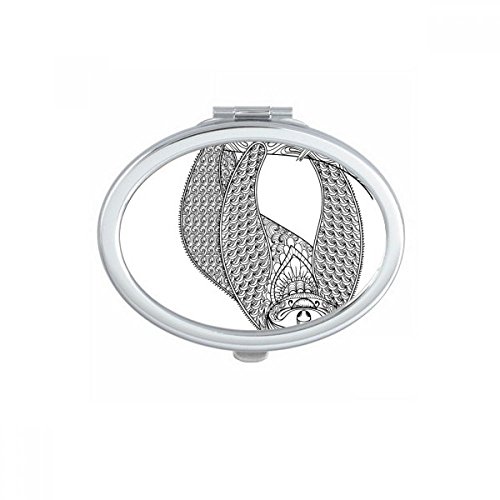 Miroir de poche à la main motif éléphant une idée cadeau originale