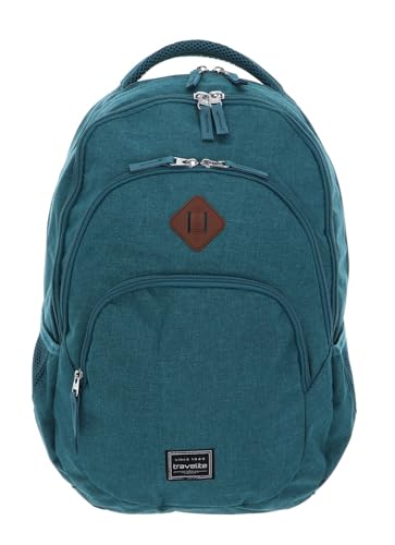 Travelite Handgepäck Rucksack, Laptop Rucksack 15,6 Zoll, BASICS, Daypack, Tagesrucksack mit vielen Fächern, 45 cm, 22 Liter