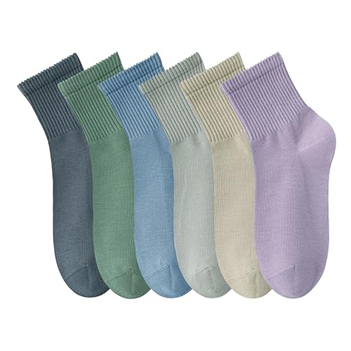 Image of MAGIARTE Womens Mini Crew Ankle Socks Athletic Casual Cotton Socks for Women