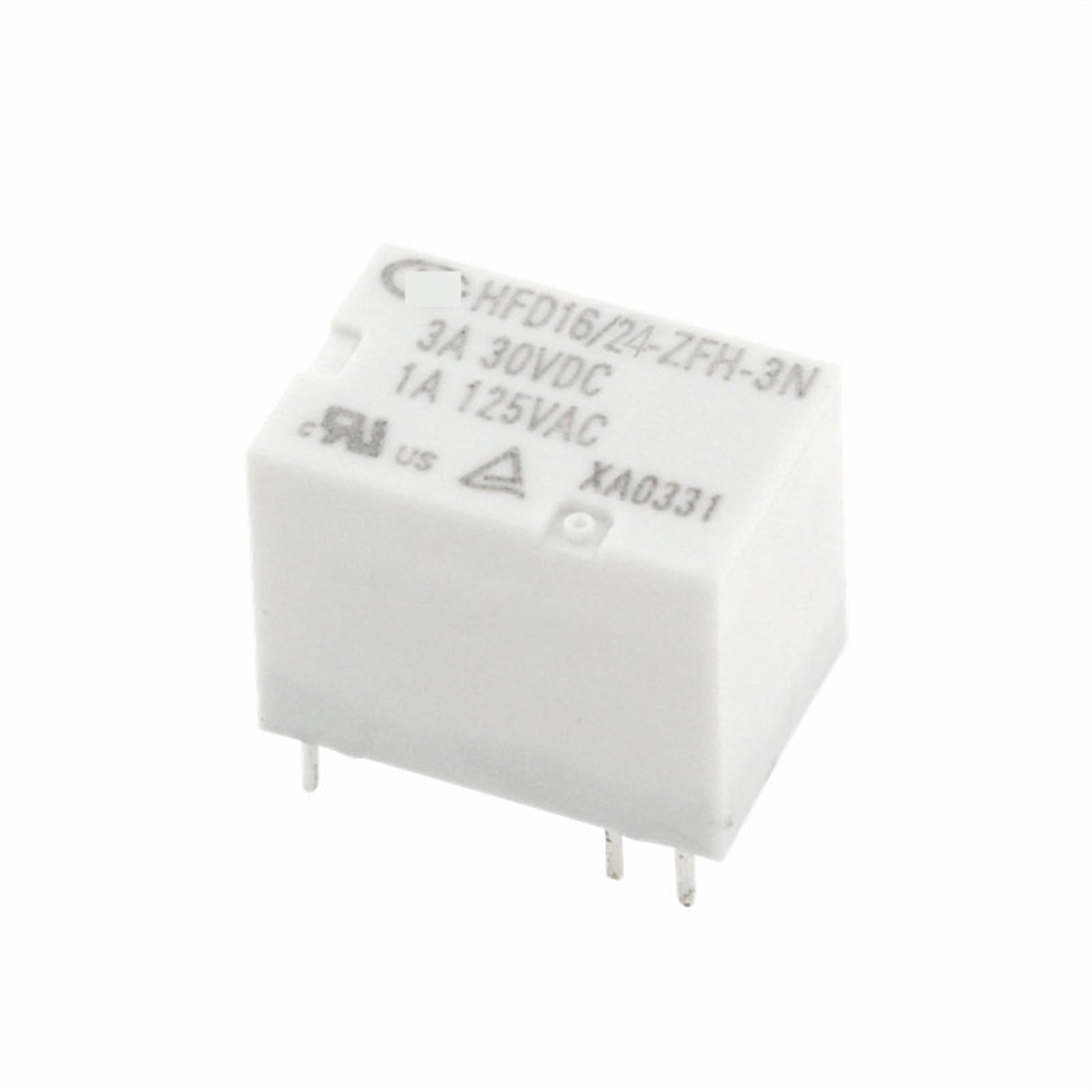 Componente relé HFD16 de 6 pines y 30VDC para proyectos de robótica y electrónica 8
