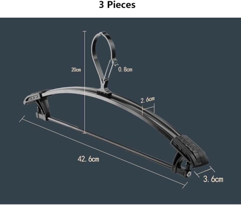 Clothes Hangers Durable Windproof Coat Hanger 3 Pack Non Slip Aluminum Alloy Household Hangers for Closet(C)