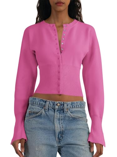 Image of Saodimallsu Womens Cropped Sweaters Cardigan