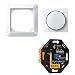 Produktbild idinio Smart Universaldimmer als Komplettset mit Merten 1-M polarweiß glänzend, Phasenabschnitt, Phasenanschnitt, bis 250W