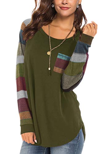 St. Patrick's Day Spring T Shirts Blouse Tops for Women Cotton Solid Tunic Tee Fashion Clothing 2018 Fall Navygreen L