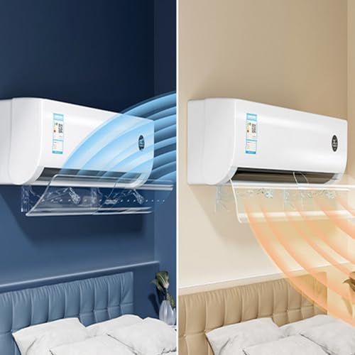 Divisor de ventilación para aire acondicionado split con protector ajustable de viento para muebles 5