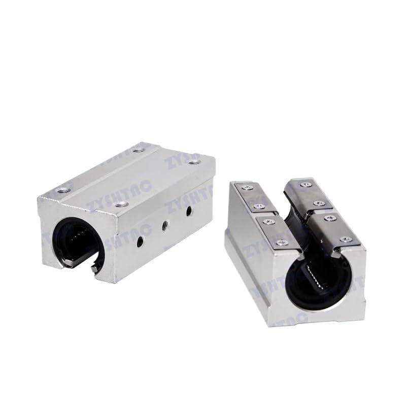 Bloc de guidage linéaire en aluminium SBR16LUU de 16 mm avec roulement à billes, avec le rail de guidage linéaire SBR16 de 16 mm (1 pièce).