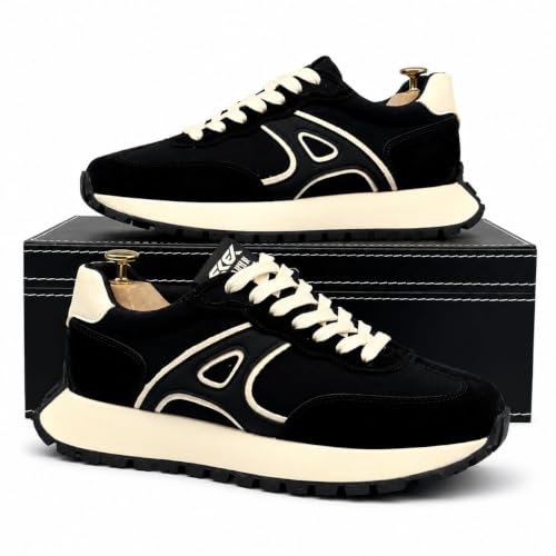 Image of Men's Black Sneakers for Gym, Running