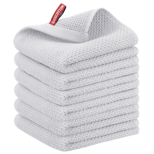 Nialnant Kitchen Hand Towels, 13 x 28 Inches, 100% Cotton