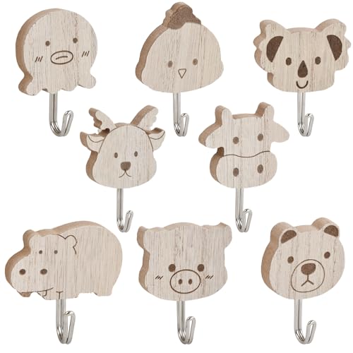 Ziyonix 8 Piezas Percheros Infantiles Ganchos