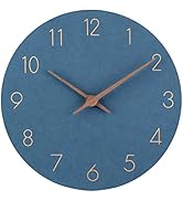 Horloge Murale Silencieuse En MDF Noir - 25 Cm, Chiffres Romains, Mouvement à Quartz, Pour Chambre, Salon, Bureau