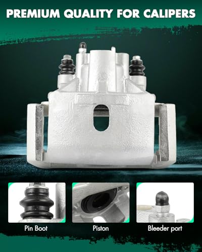 Image of SCITOO 18B4837A Rear Left Disc Brake Caliper w /Bracket Fit for Dodge for Durango 2003,for Dodge for Ram 1500 Van 2003, Single Piston