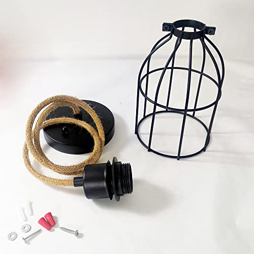Salle à manger pendante lumière cage oiseau fer E27 - 6