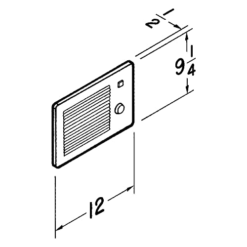 Image of Broan-NuTone Wall Heater, White Grille Heater with Built-In Adjustable Thermostat, 750 /1500W, 120 /240V AC