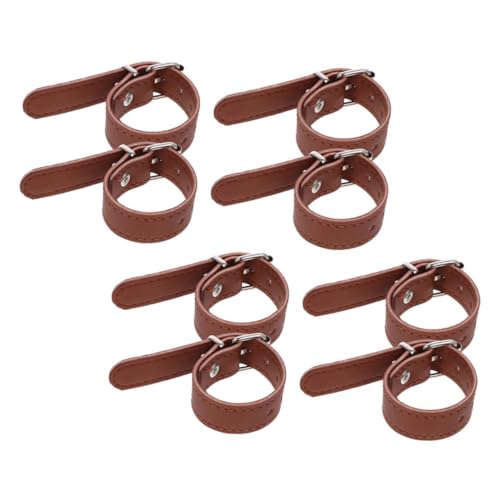 Balacoo 8pcs Adjustable PU Leather Bike Basket Straps Detachable Front Basket Attachment for Bicycles Easy Tool Installation Compatibility Secure Versatile Design