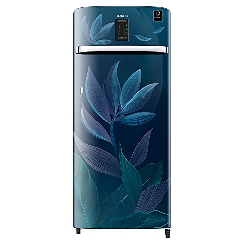 Image of Samsung 225 L 3 Star Inverter Direct cool Single Door Refrigerator Appliance(RR23A2E2Y9U /HL, Digi-Touch Cool, Paradise Bloom Blue, 2022 Model)