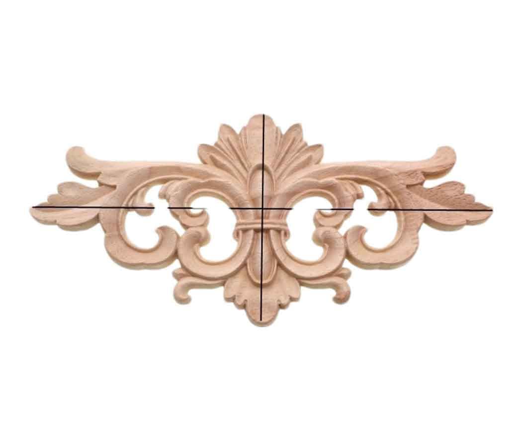 Applique en bois pour porte et décoration de meubles anciens