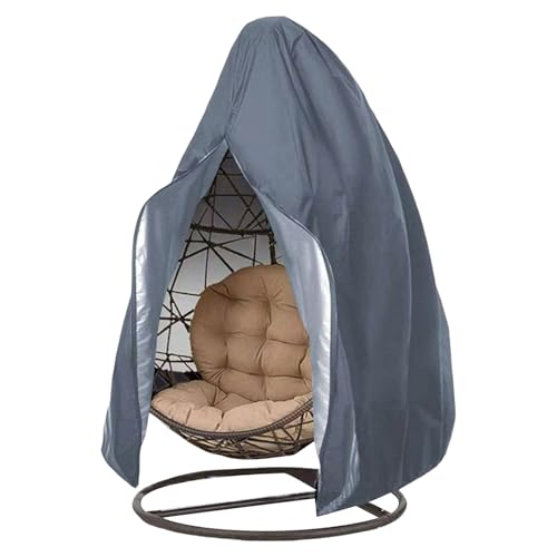 耐候性吊り卵椅子カバー 115 × 190 センチメートル屋外家具を太陽と雨から保護防風プロテクターパティオ椅子プロテクター
