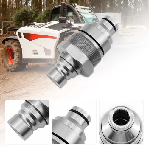 Image of Hydraulic Male Flat Face Quick Coupler 7246799 AT406474 Compatible with Bobcat 753 763 773 863 864 883 A770, Compatible with Johnn Deeree 318E 319E 320E, #47396760 373-6967 V1311-77140