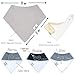 DiaperSquad's Baby Bibs for Drooling and Teething, Bibs for Boys, Baby Girl - Solid Cotton Baby Drool Bibs (Neutral, Cotton & Polyester)