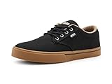 Etnies Jameson 2 Eco Sustainable Skate Style, Reinforced Cupsole, Cushioned Feel, Everyday Sneakers, Vegan - Black/Silver/Gum - 10.5