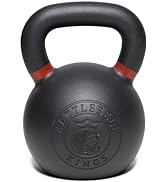 Kettlebell Kings | Powder Coated Kettlebell Weights (5-90LB) For Women & Men | Durable Coating fo...