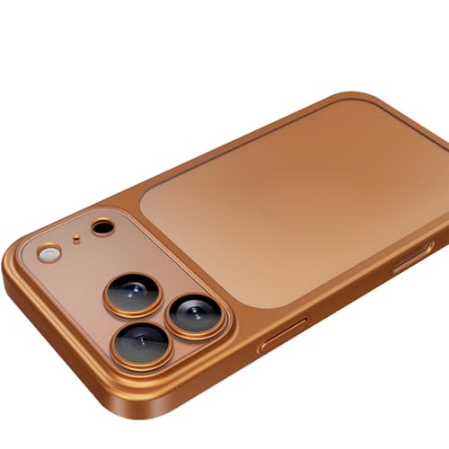 Coque iPhone 17 Air orange intégrale avec protection de caméra et design ultra fin
