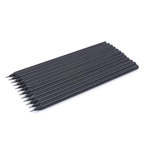 GOOTRADES Paquete 12Pcs Lápiz HB Color Negro Escribir