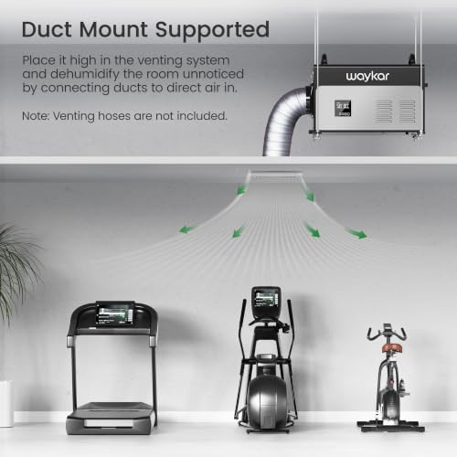 Image of Waykar 130 Pint Dehumidifier with Pump for Basement, Commercial