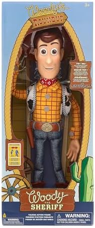 Disney Store Official Sheriff Woody Interactive Talking Action Figure, Pixar's Toy Story, 39cm/15”, Pull string Cowboy Doll Featuring 15+ English Phrases, Interacts with Other Characters, Ages 3+ - View 4