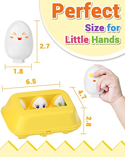 Image of Yetonamr Easter Eggs Toys for Babies Boys Girls Kids, Toddler Easter Basket Stuffers Prefilled Easter Eggs with Toys Inside Filled Infant Montessori Toys Gifts for Toddlers Babies Boys